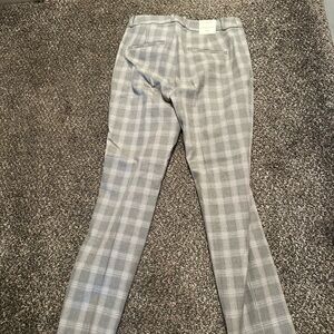 Banana Republic Gray Checkered Pants